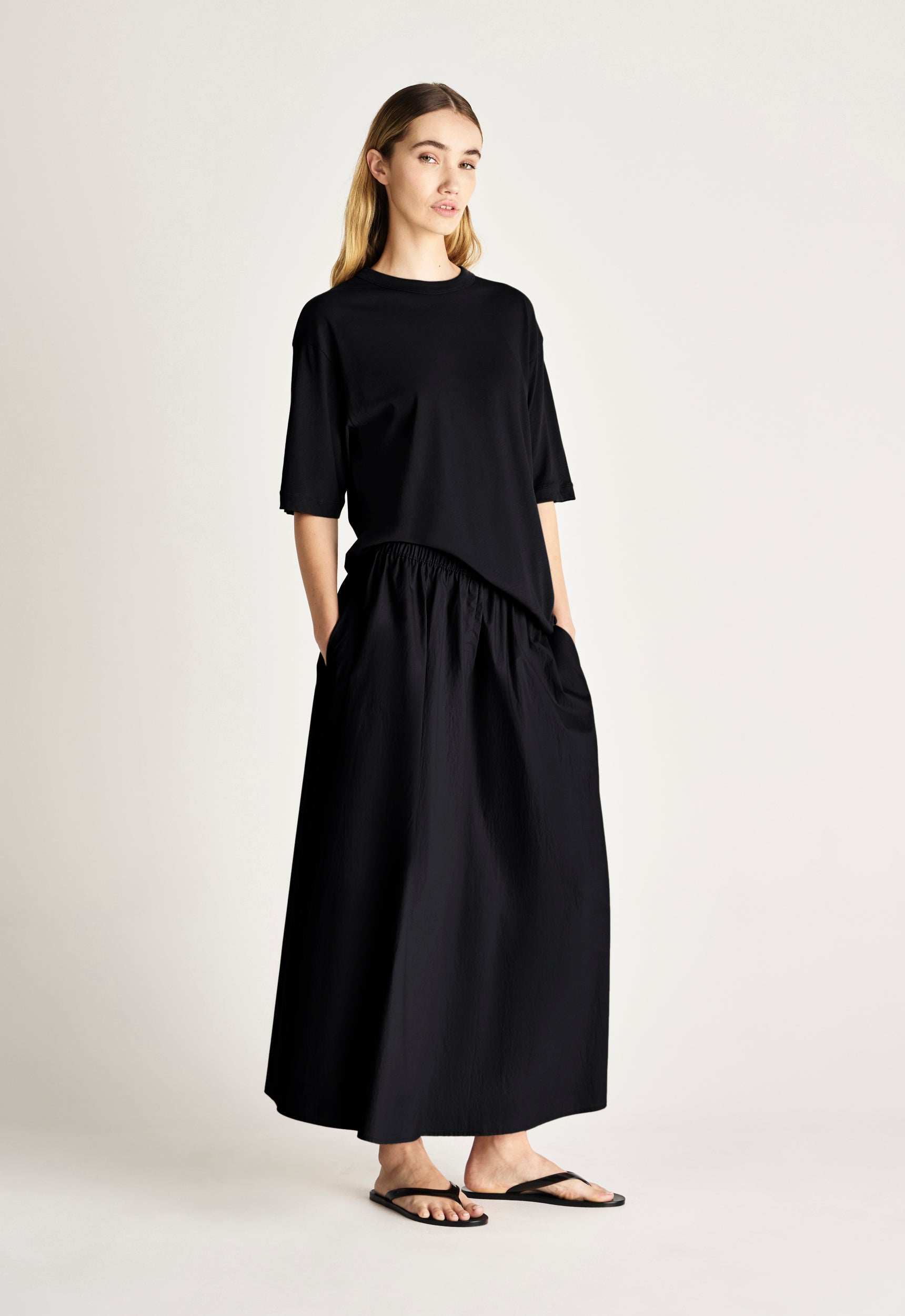 Brax Crushed Cotton Skirt - Black – Jac + Jack AU