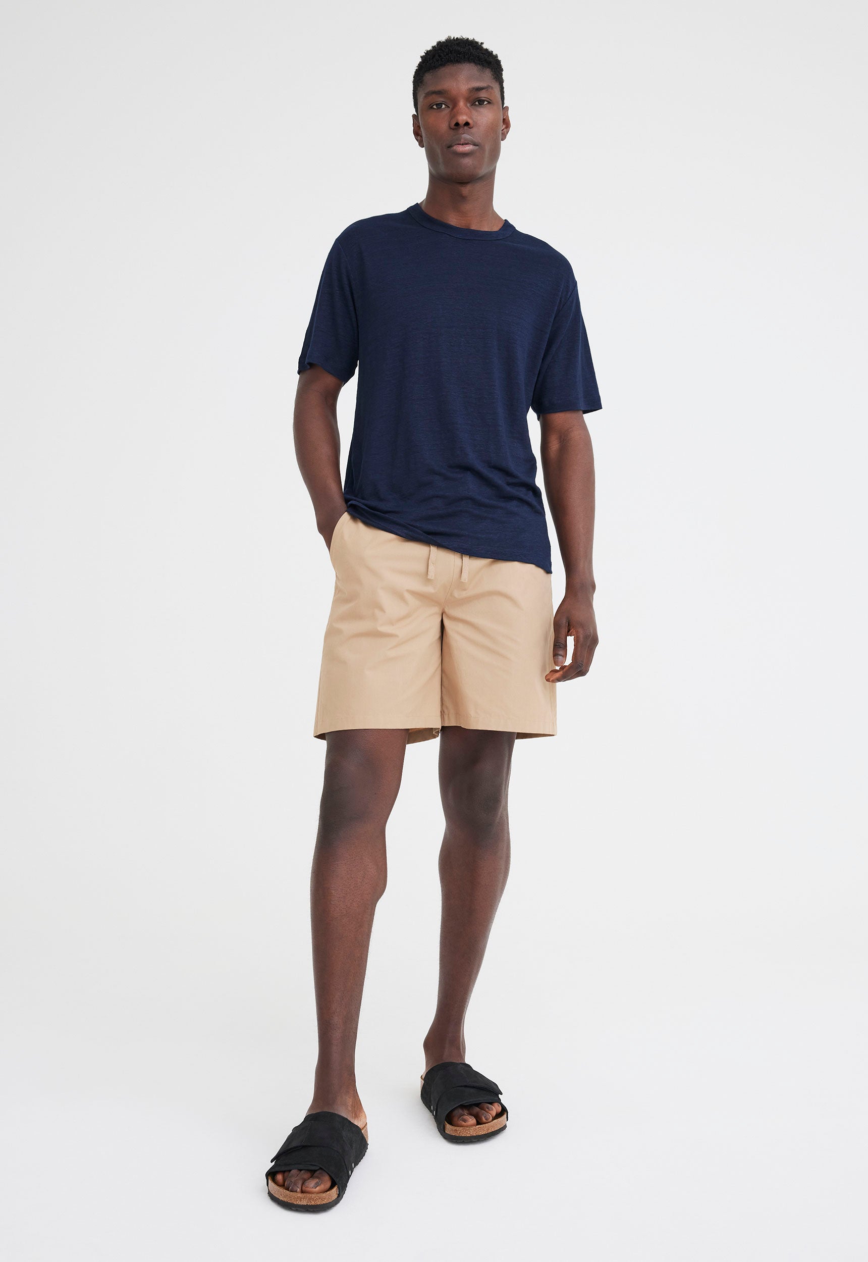 Line Linen Tee Darkest Navy Jac Jack AU