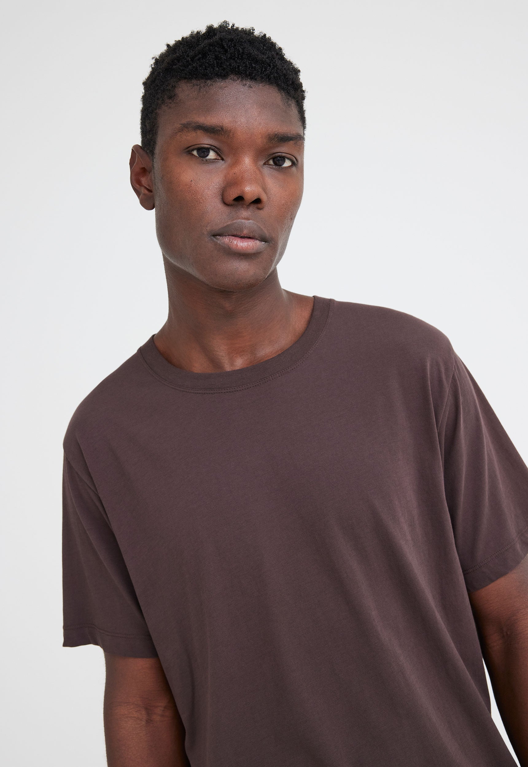 brown cotton t shirt