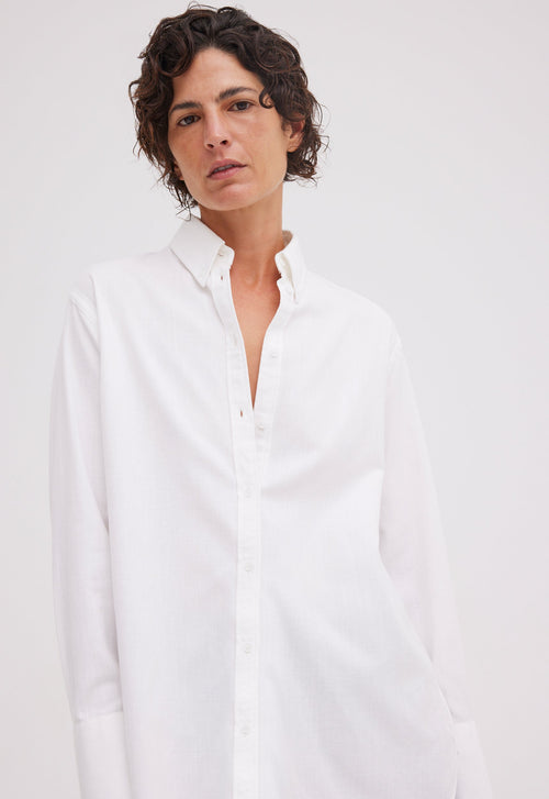 White Cotton Shirt - White – Jac + Jack AU