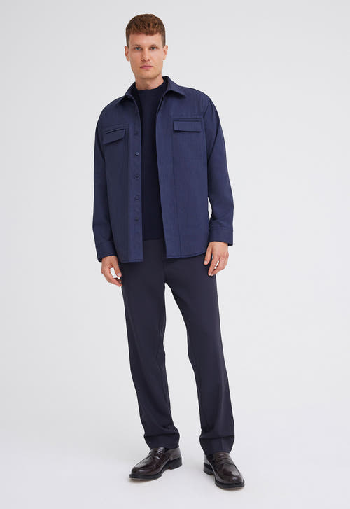 Jac+Jack Pants + Shorts Claye Merino Wool Pant - Darkest Navy