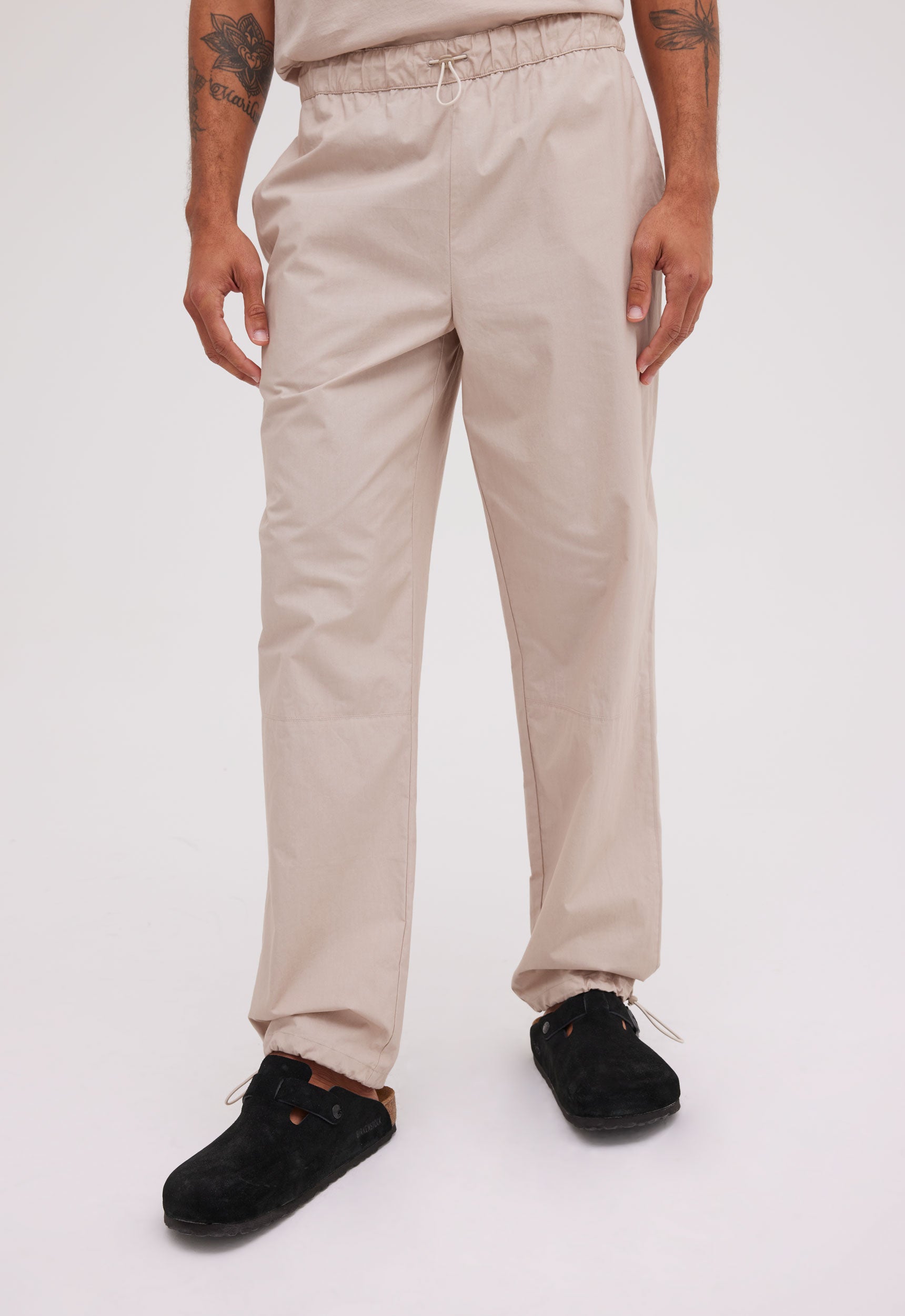 Jac + Jack AU Pants Denman Cotton Pant - Stone Neutral