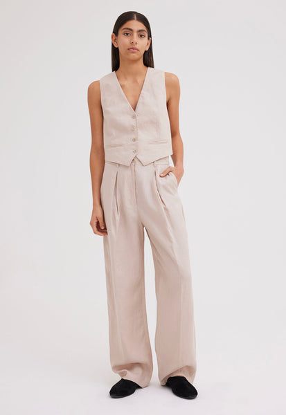 ASOS DESIGN linen suit waistcoat in white | ASOS