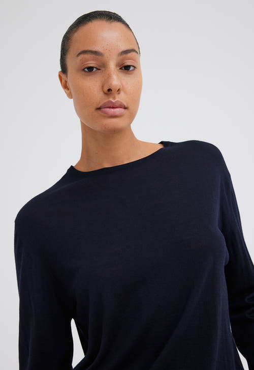 Jac+ Jack Knitwear Layton Merino Wool Sweater - Darkest Navy