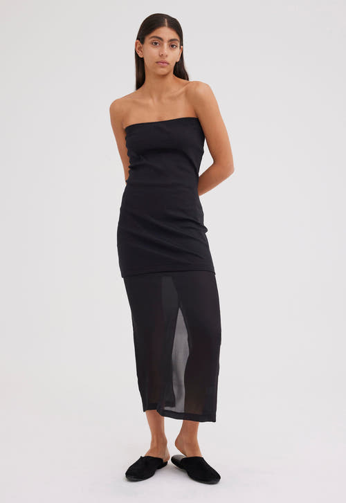 Jac + Jack AU Shirts + Tops Donnie Wool Ponte Tube Top - Black