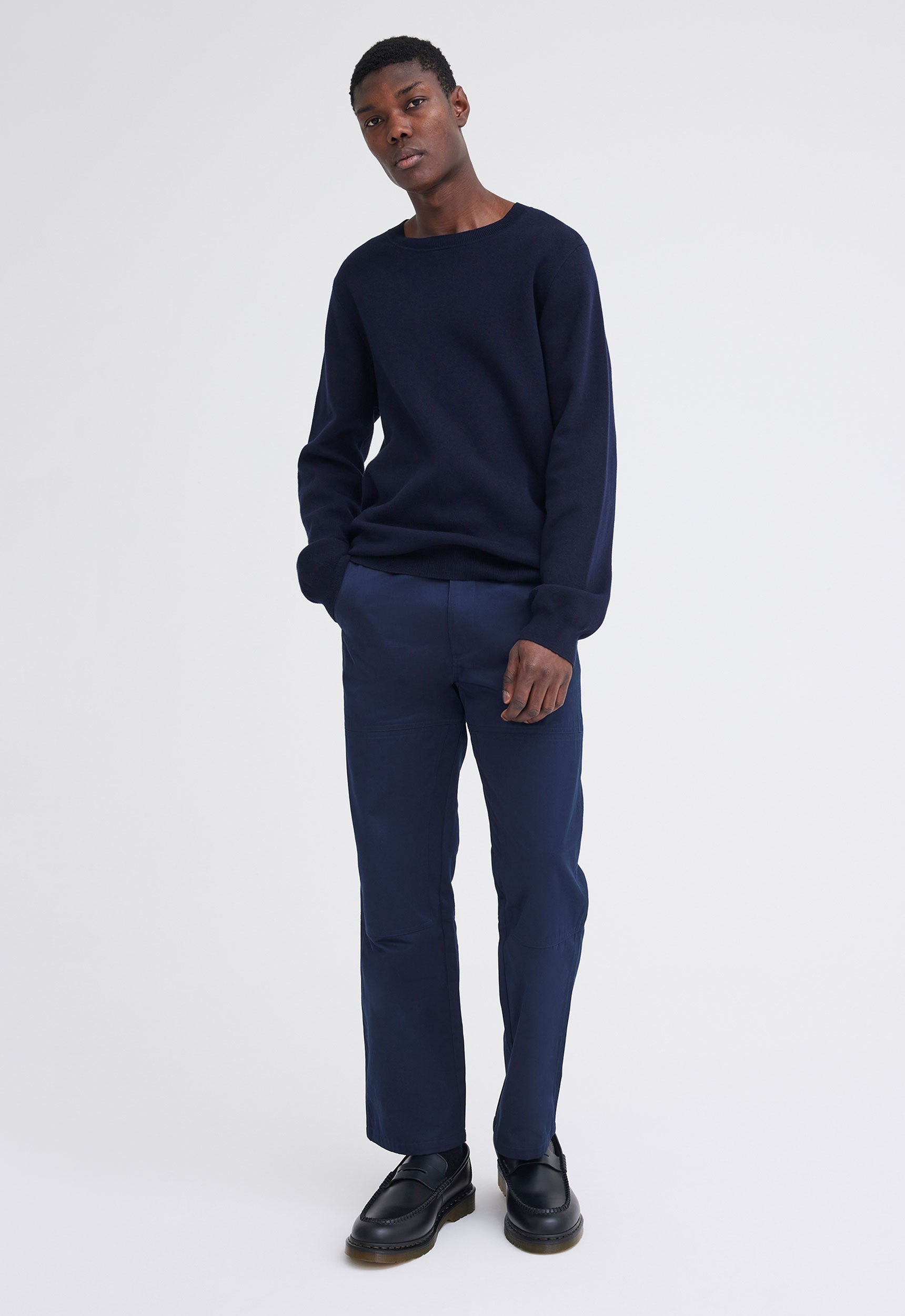 Cashmere navy sweater best sale