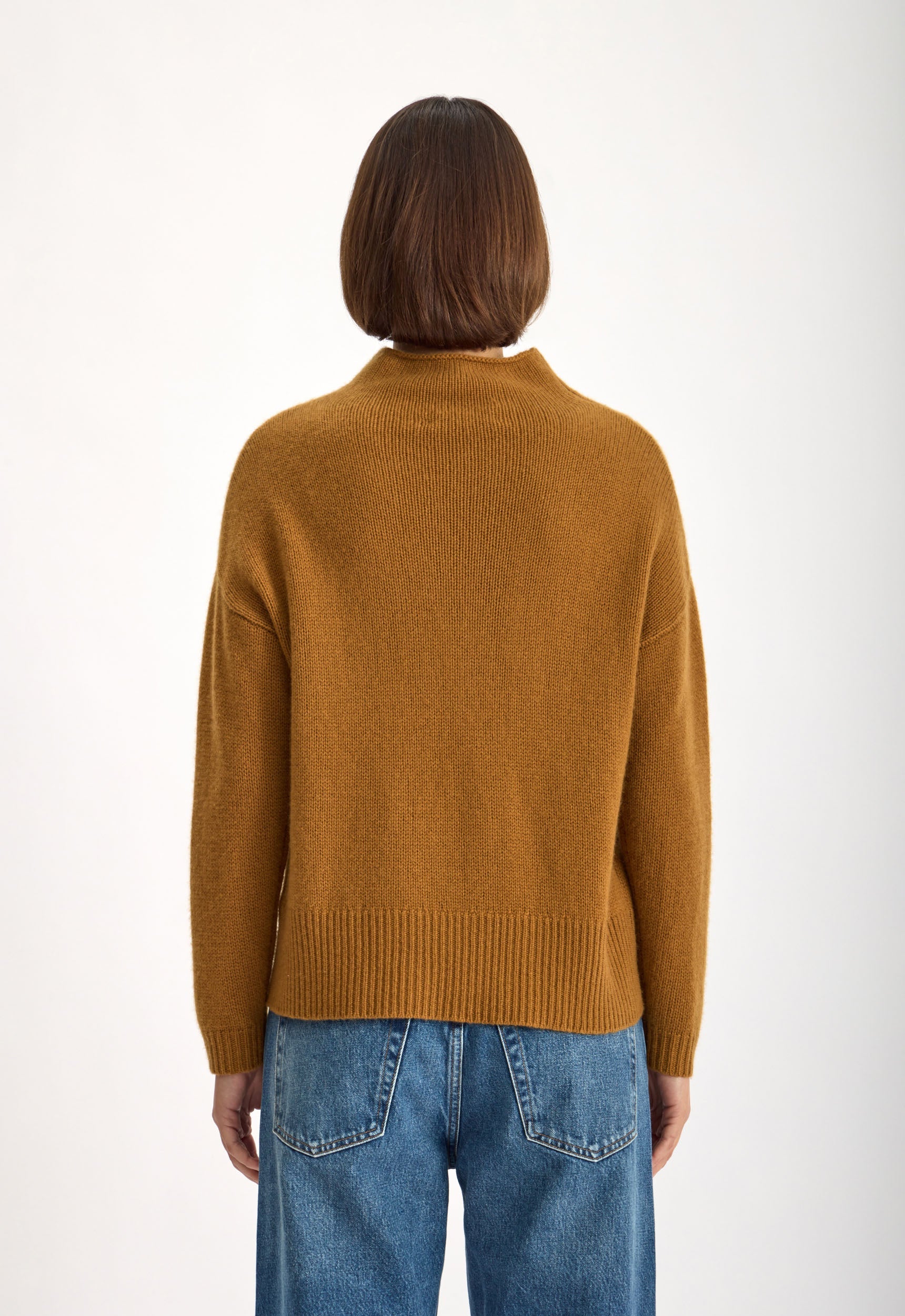 Grayson Cashmere Sweater in Ochre | Jac + Jack – Jac + Jack AU