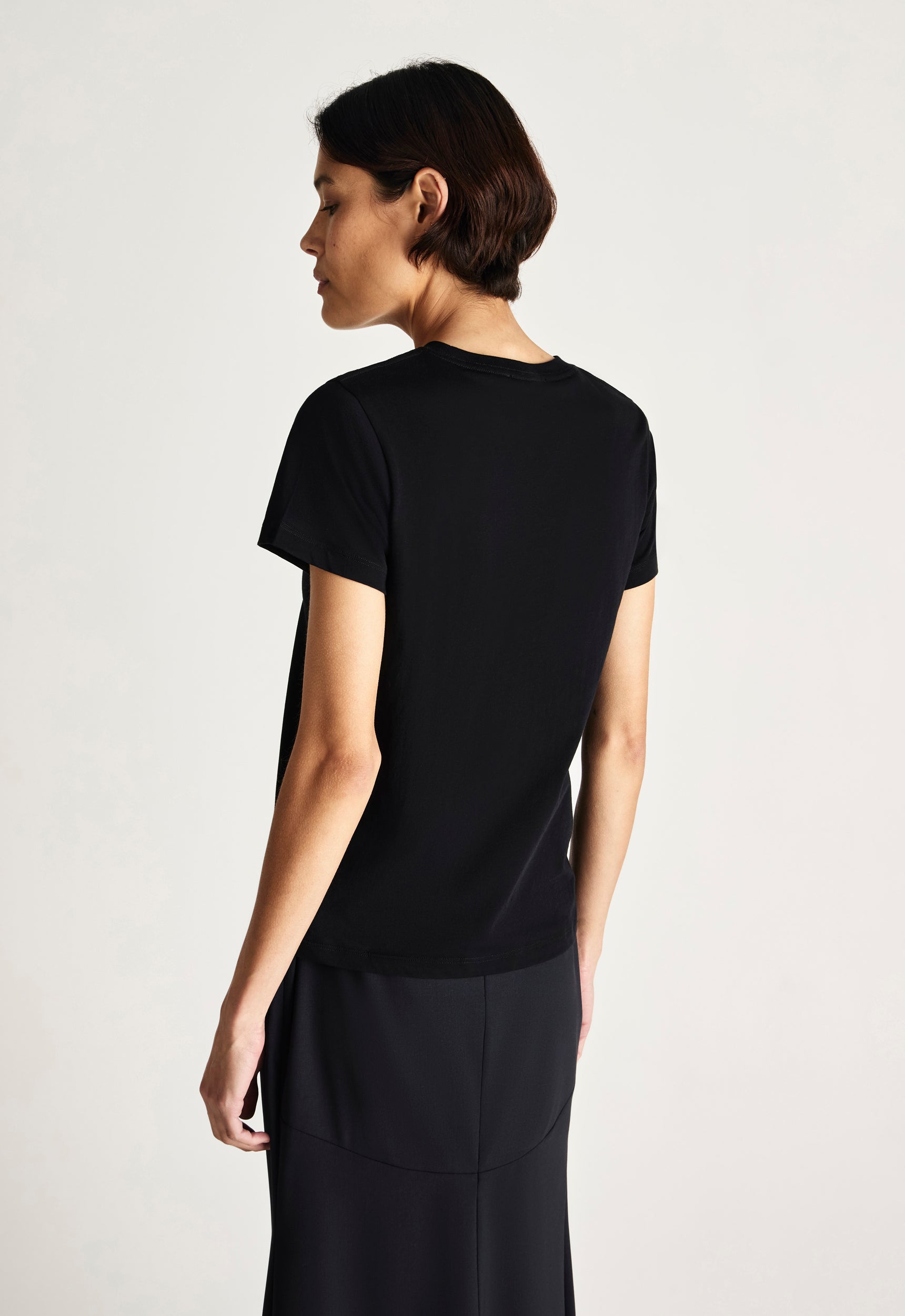 Verte Organic Cotton Tee in Black | Women's Tops – Jac + Jack AU
