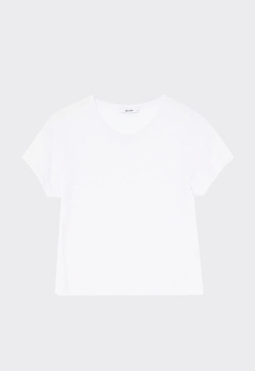 Jac + Jack AU Tees + Tanks Cult Linen Tee - White