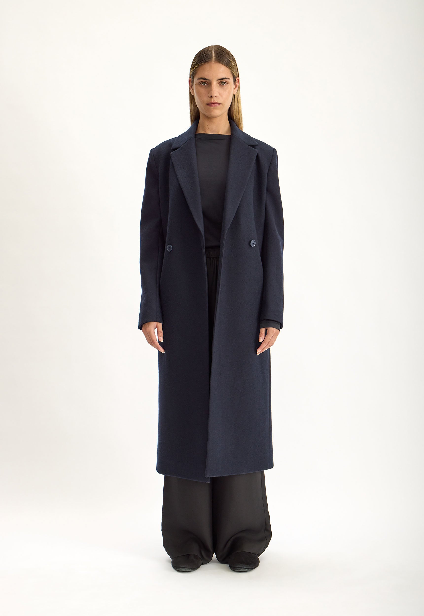 Howell Superfine Wool Coat in Darkest Navy | Jac + Jack – Jac +