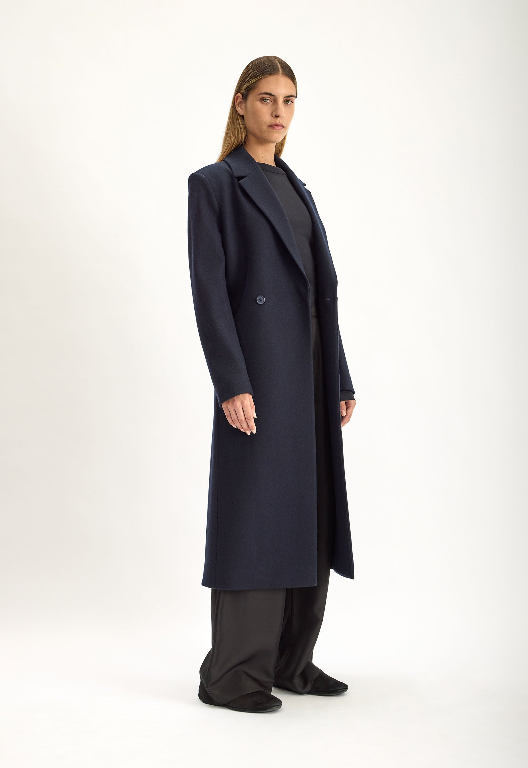 Howell Superfine Wool Coat in Darkest Navy | Jac + Jack – Jac +