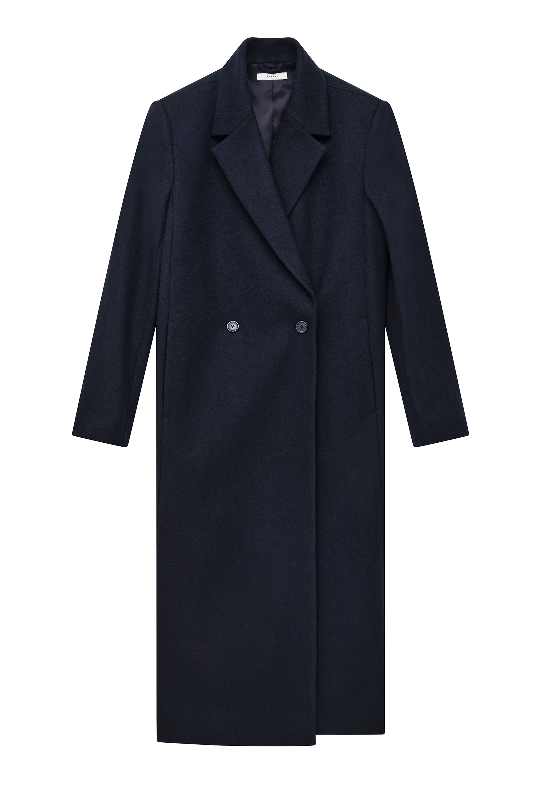 Howell Superfine Wool Coat in Darkest Navy | Jac + Jack – Jac +