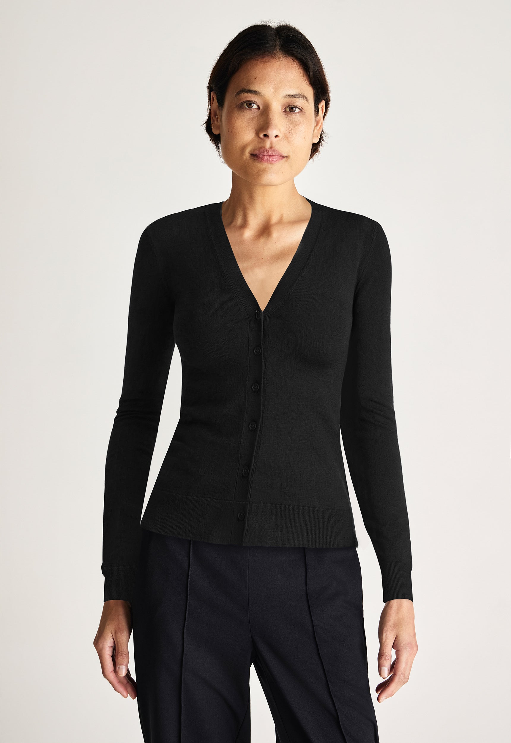 Abacus Baby Wool Cardigan - Black | Women's Knitwear – Jac + Jack AU