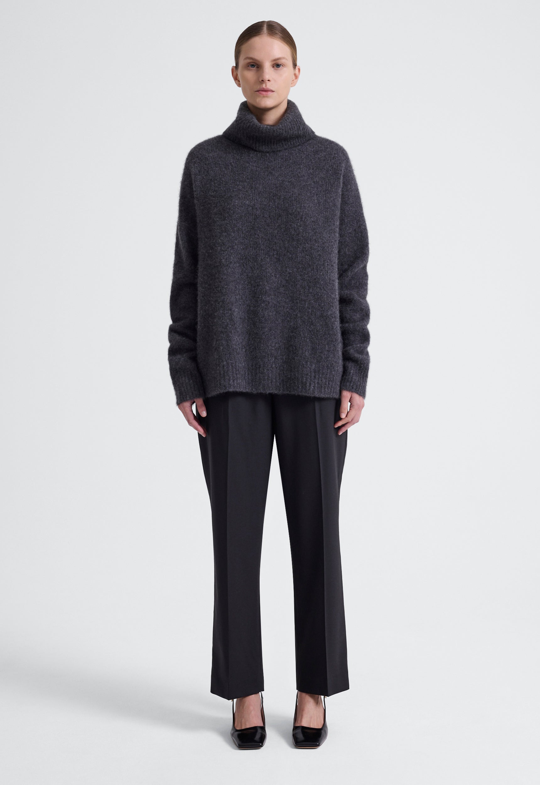 Jac+Jack Knitwear Hayward Sweater - Charcoal Marle