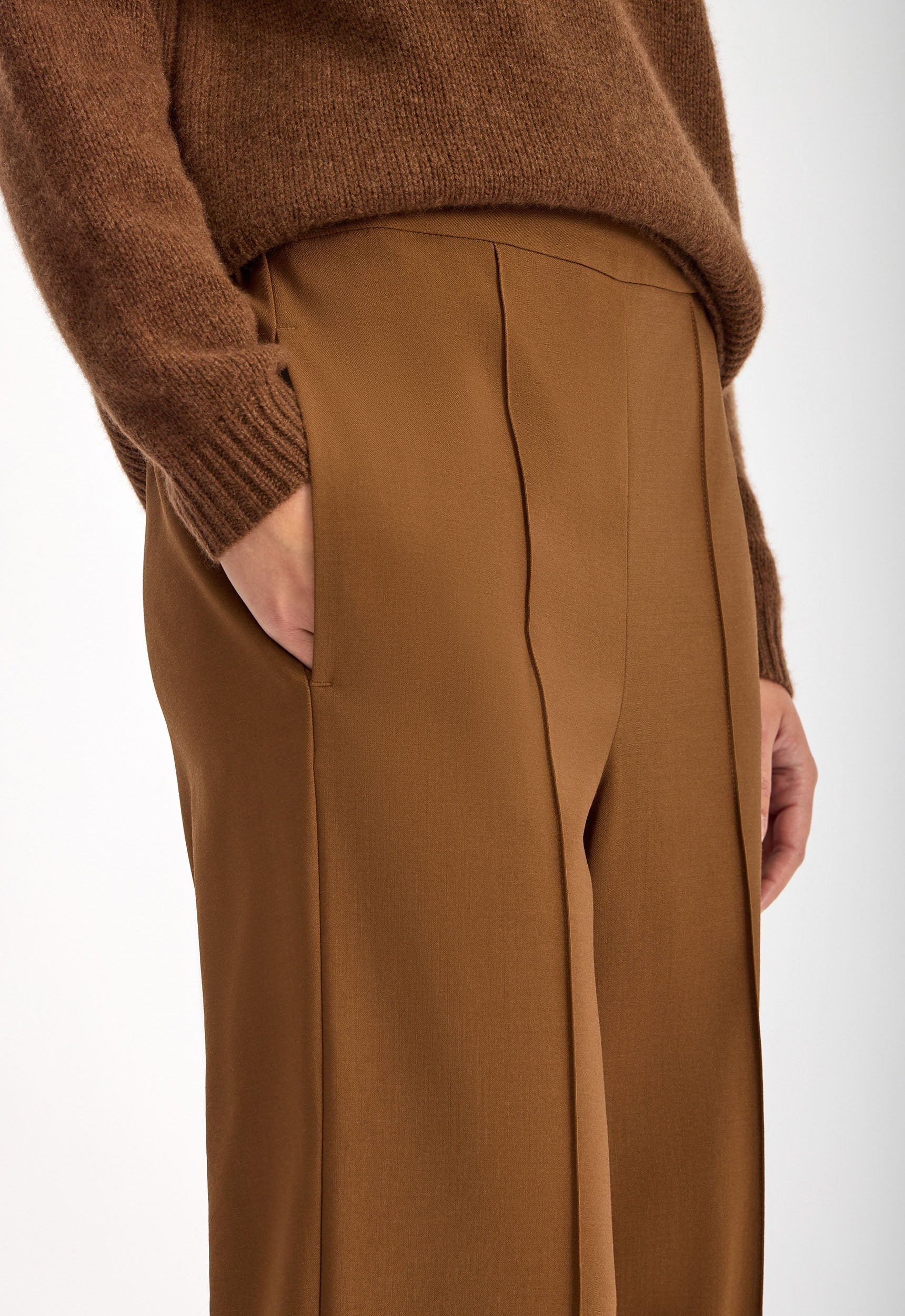 Roma Wool Pant in Dark Orzo | Jac + Jack – Jac + Jack AU