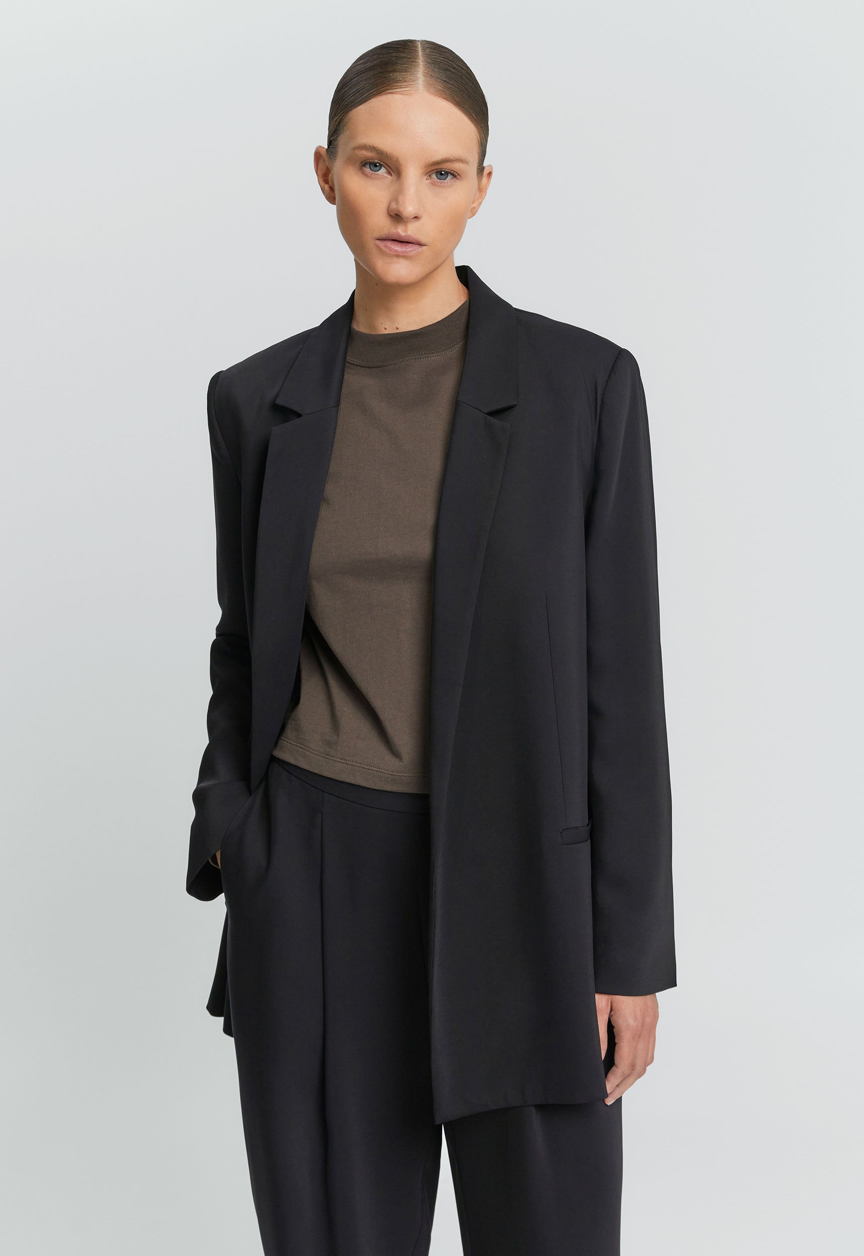 Black Blazer Blazers Below 3000 Aniston Blazer In Black Women's