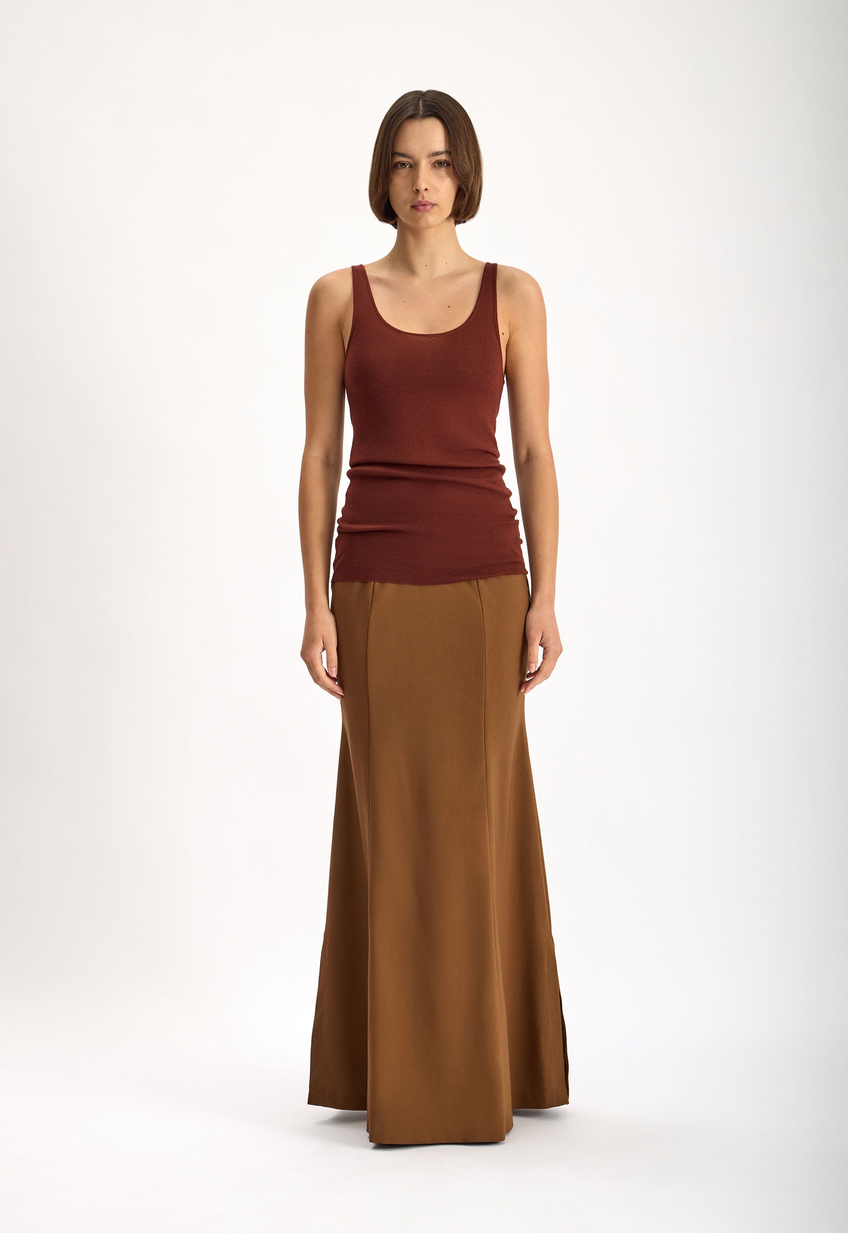 Alder Italian Wool Skirt in Dark Orzo | Jac + Jack – Jac + Jack AU