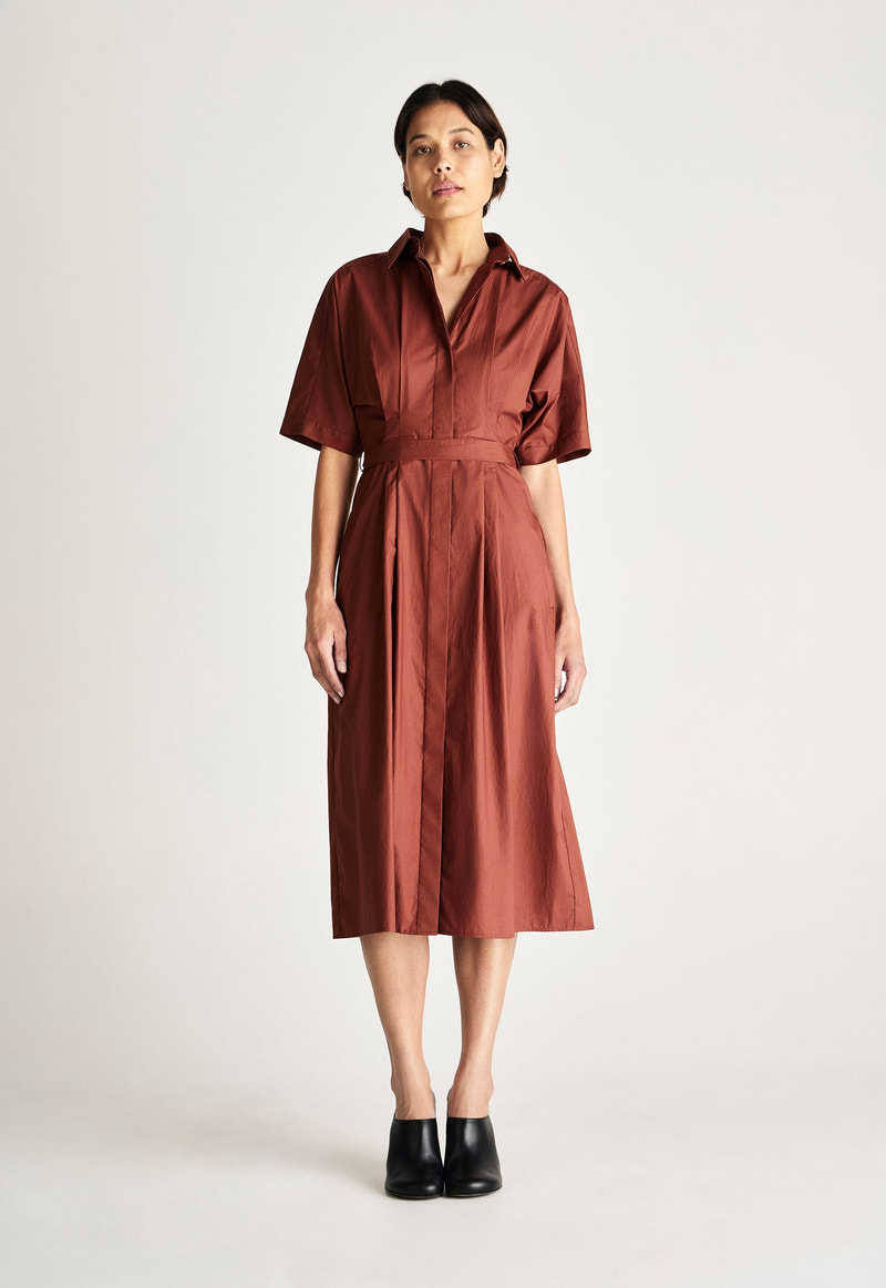 Gaffer Crushed Cotton Dress - Belmondo