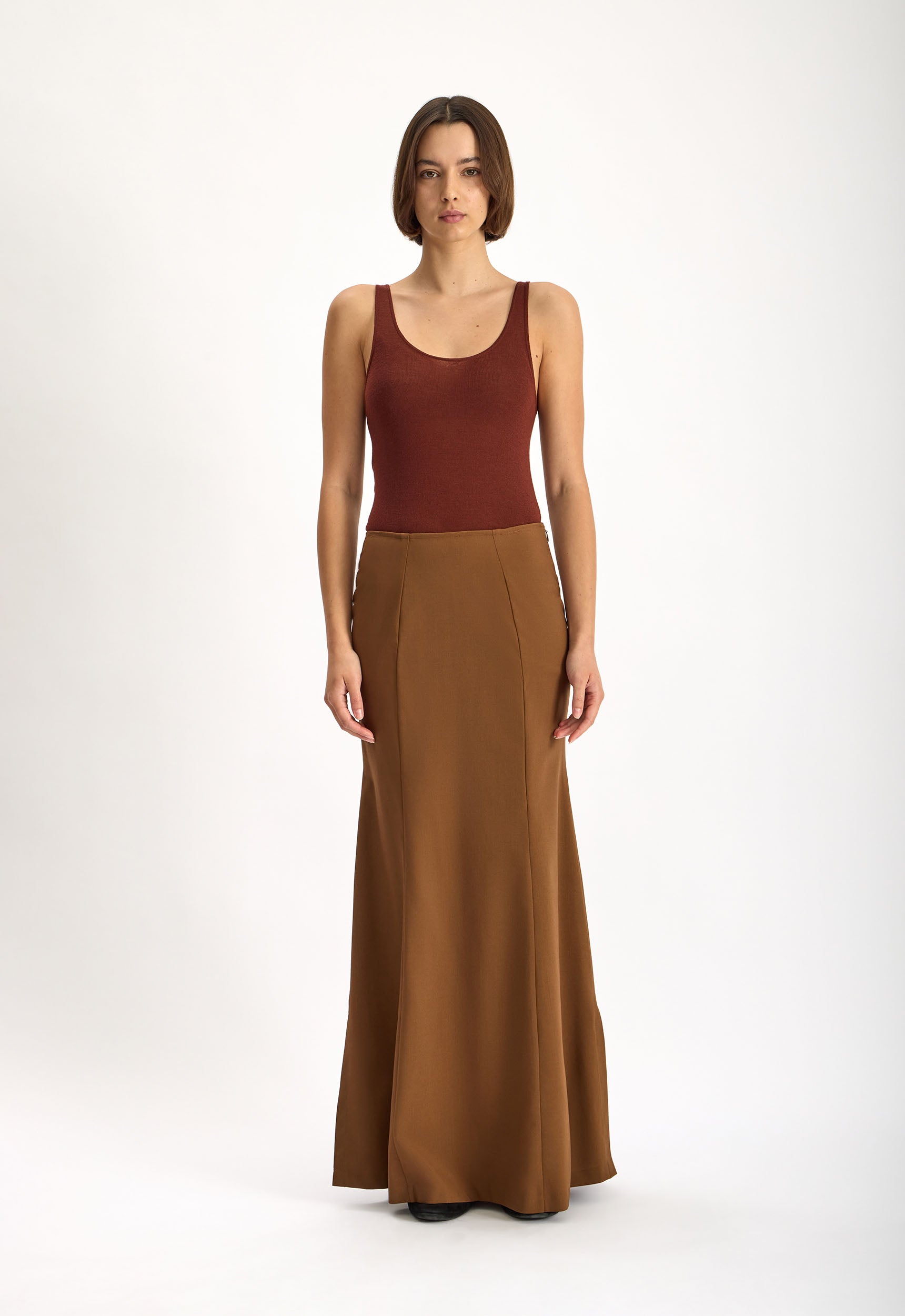 Alder Italian Wool Skirt in Dark Orzo | Jac + Jack – Jac + Jack AU