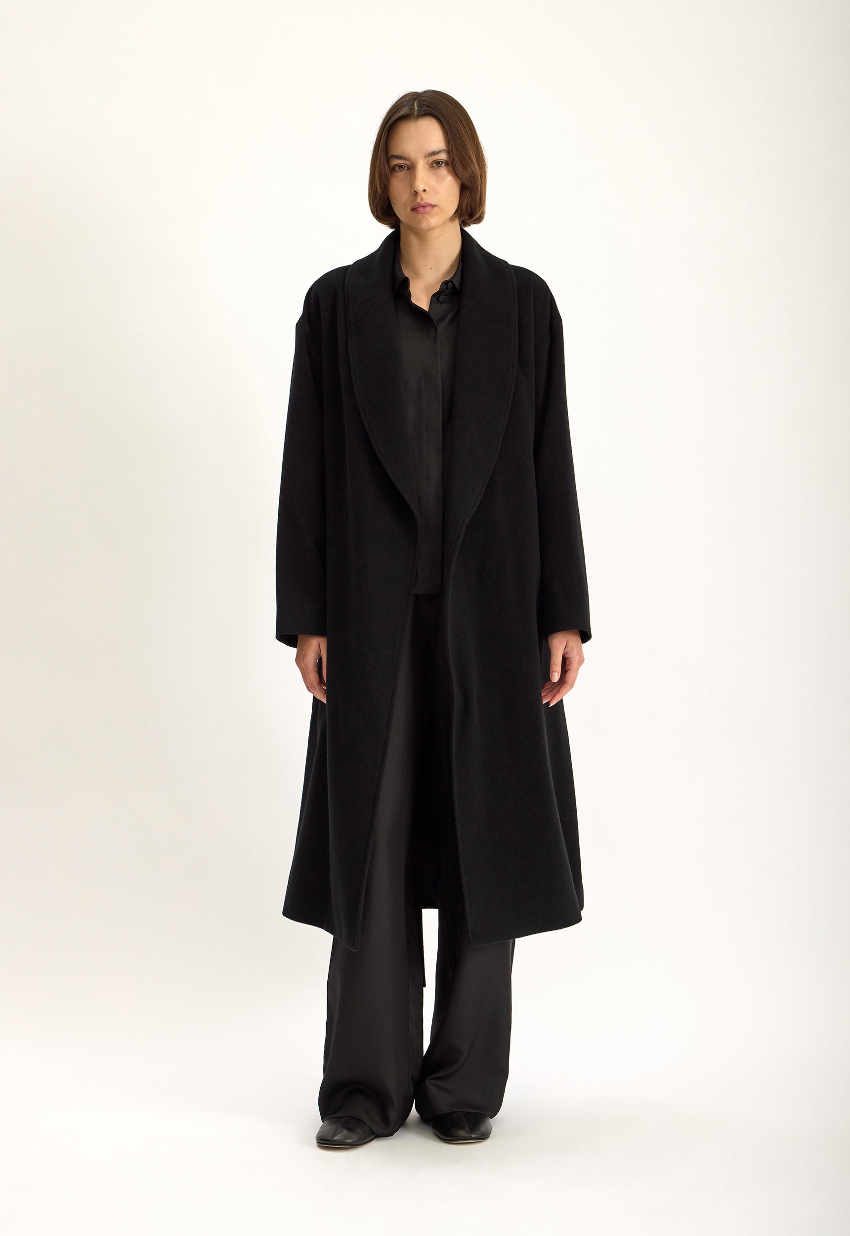 Eaze Wool Cashmere Coat in Black | Jac + Jack – Jac + Jack AU