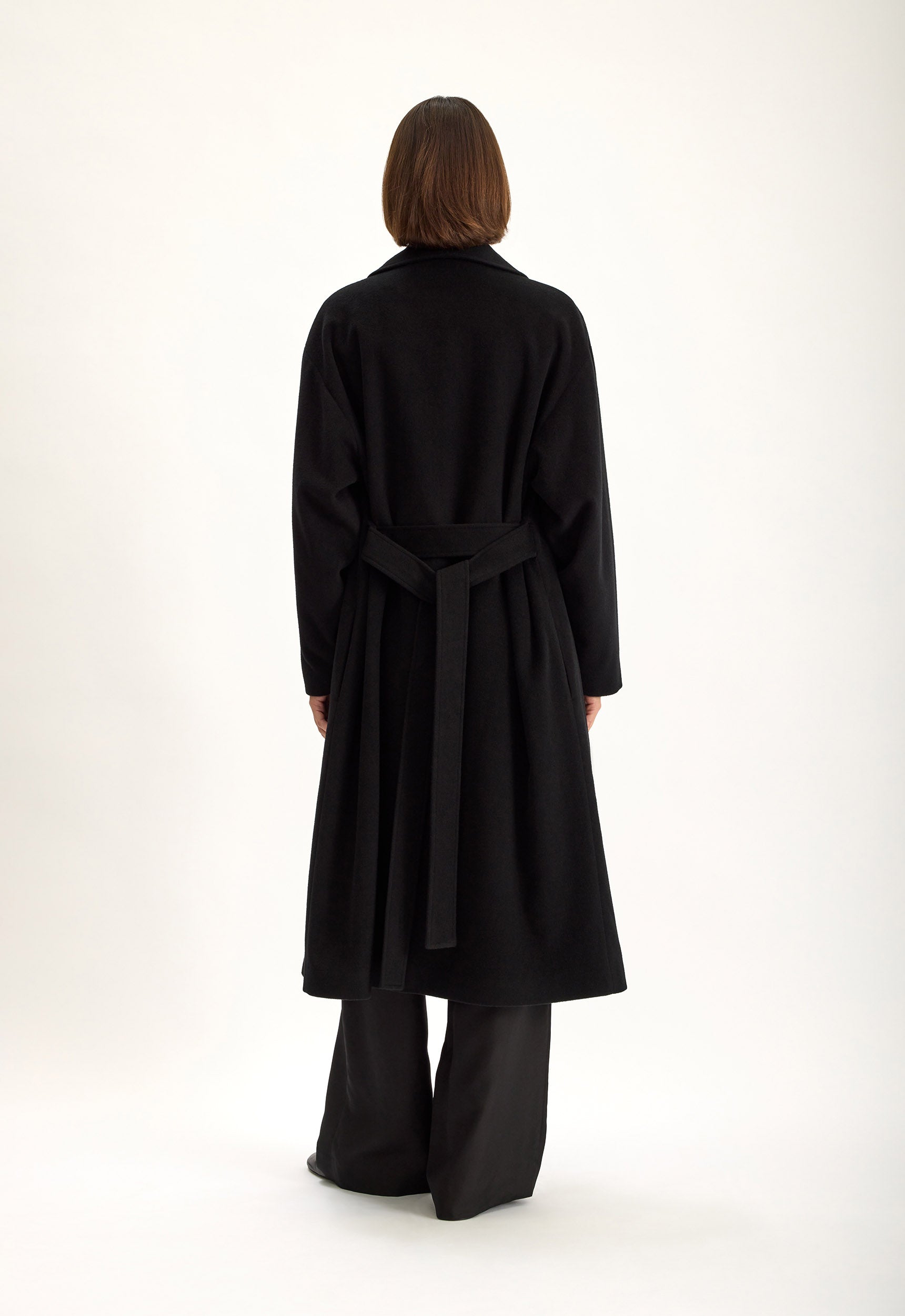 Eaze Wool Cashmere Coat in Black | Jac + Jack – Jac + Jack AU