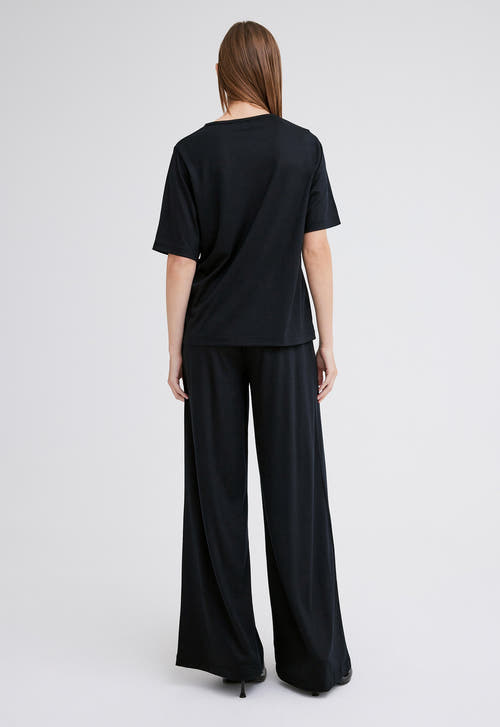 Jac+Jack Tees + Tanks Getz Wool Tee - Black