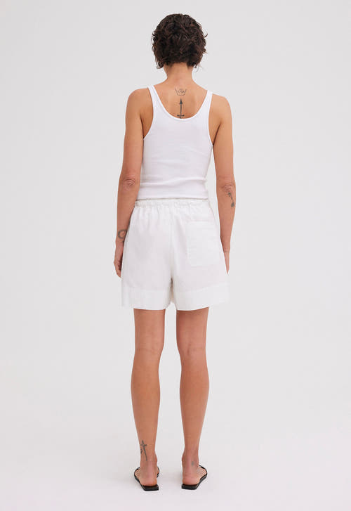 Jac + Jack AU Shorts Mira Cotton Short - White