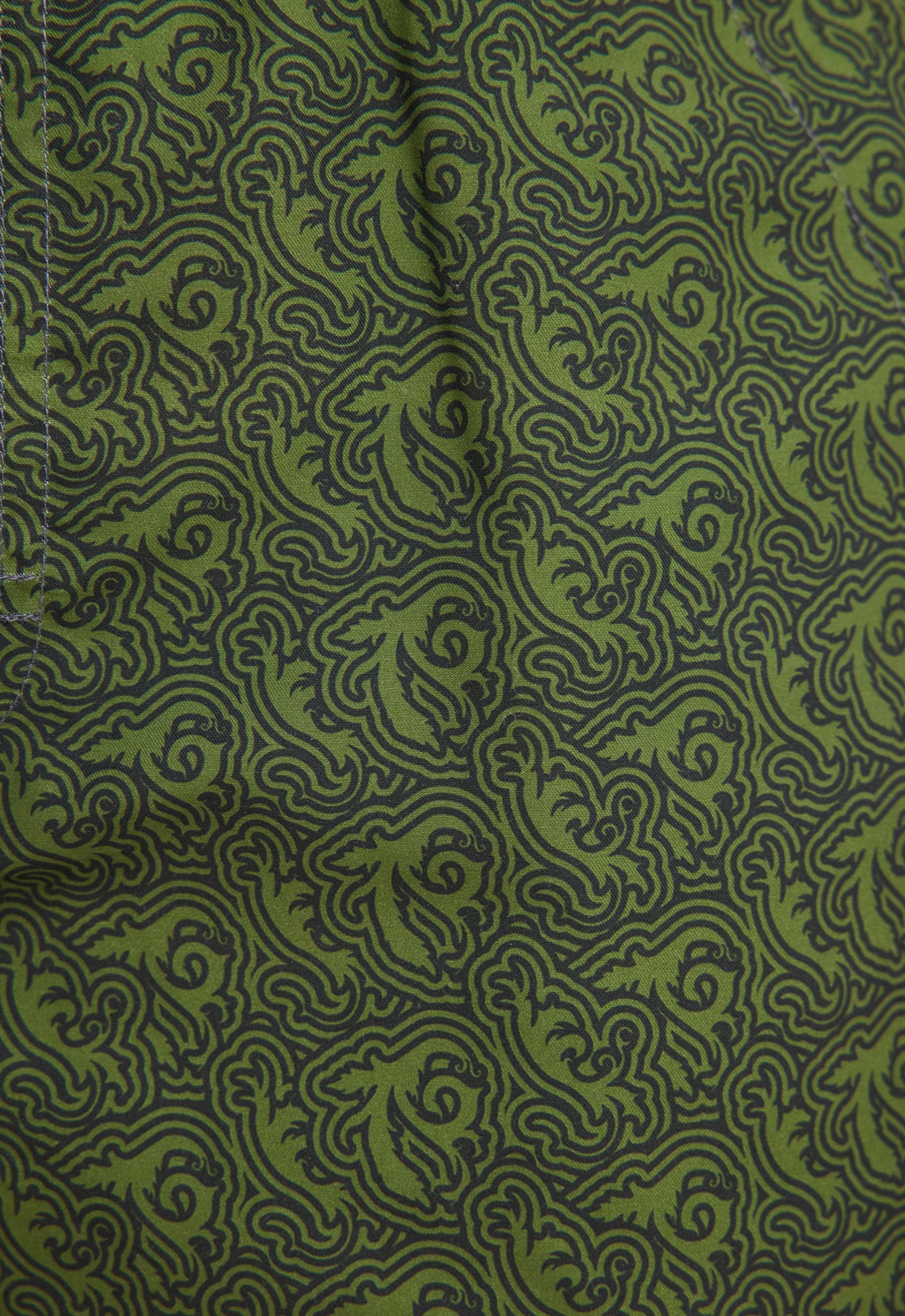 OAS Company - Green Squiggle Swim Shorts - Size Xs