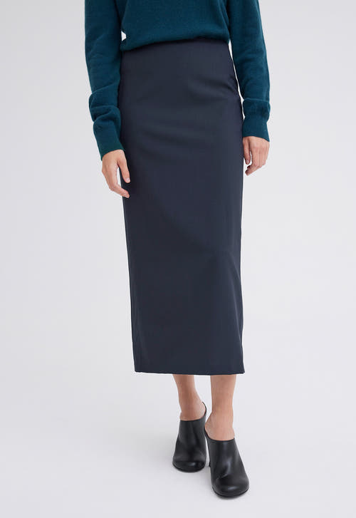 Jac+Jack Skirts Pave Wool Midi Skirt - Bavaria Green