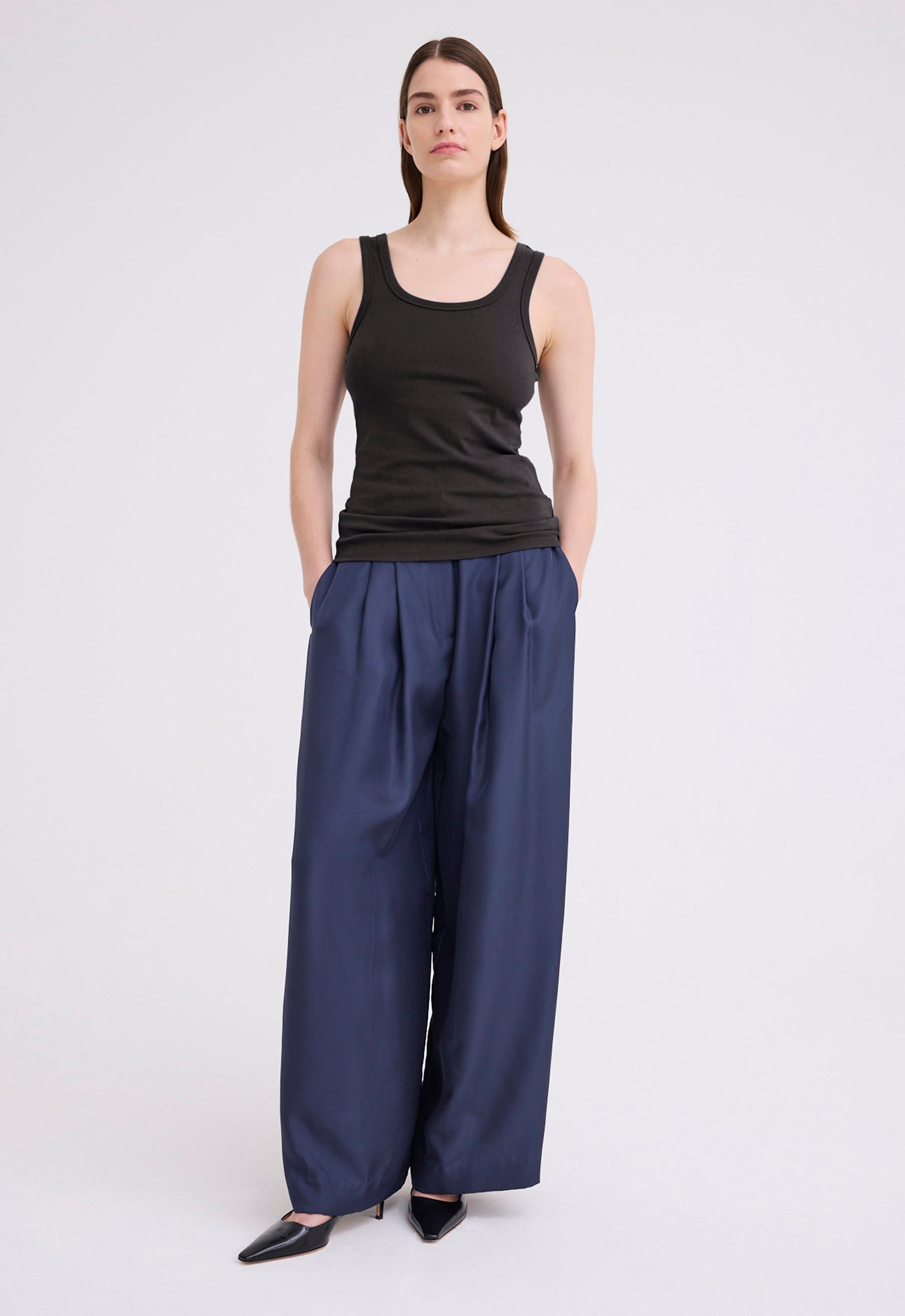 Jac+Jack Tees + Tanks Van Cotton Jersey Tank - Black