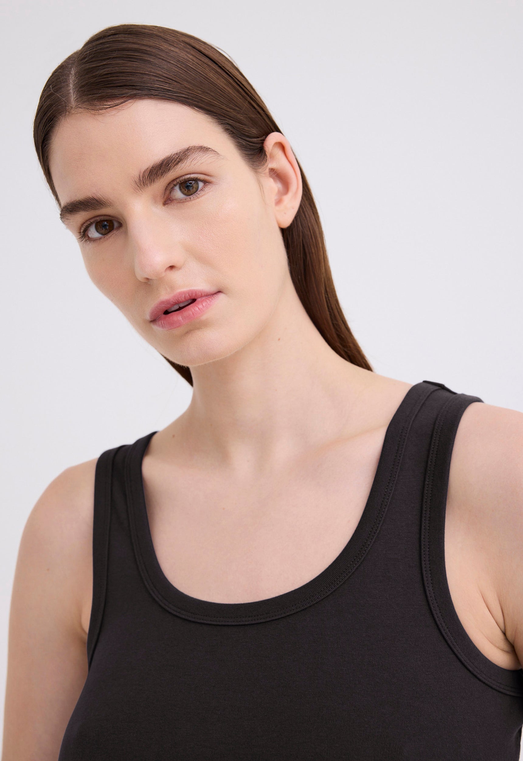 Jac+Jack Tees + Tanks Van Cotton Jersey Tank - Black