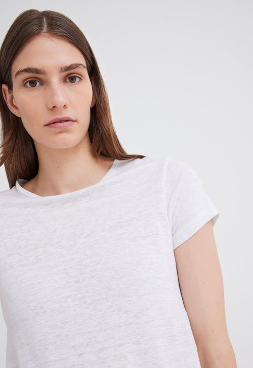 Jac + Jack AU Tees + Tanks Cult Linen Tee - White