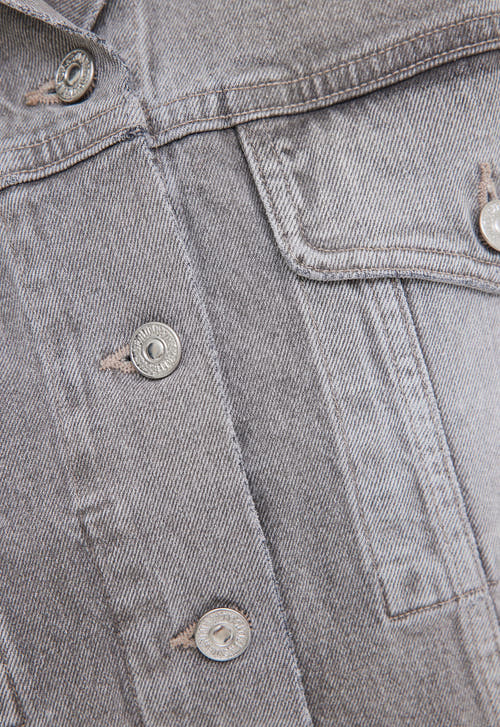 Citizens of Humanity Jackets Citizens of Humanity Quira Puff Denim Jacket - Quartz Grey