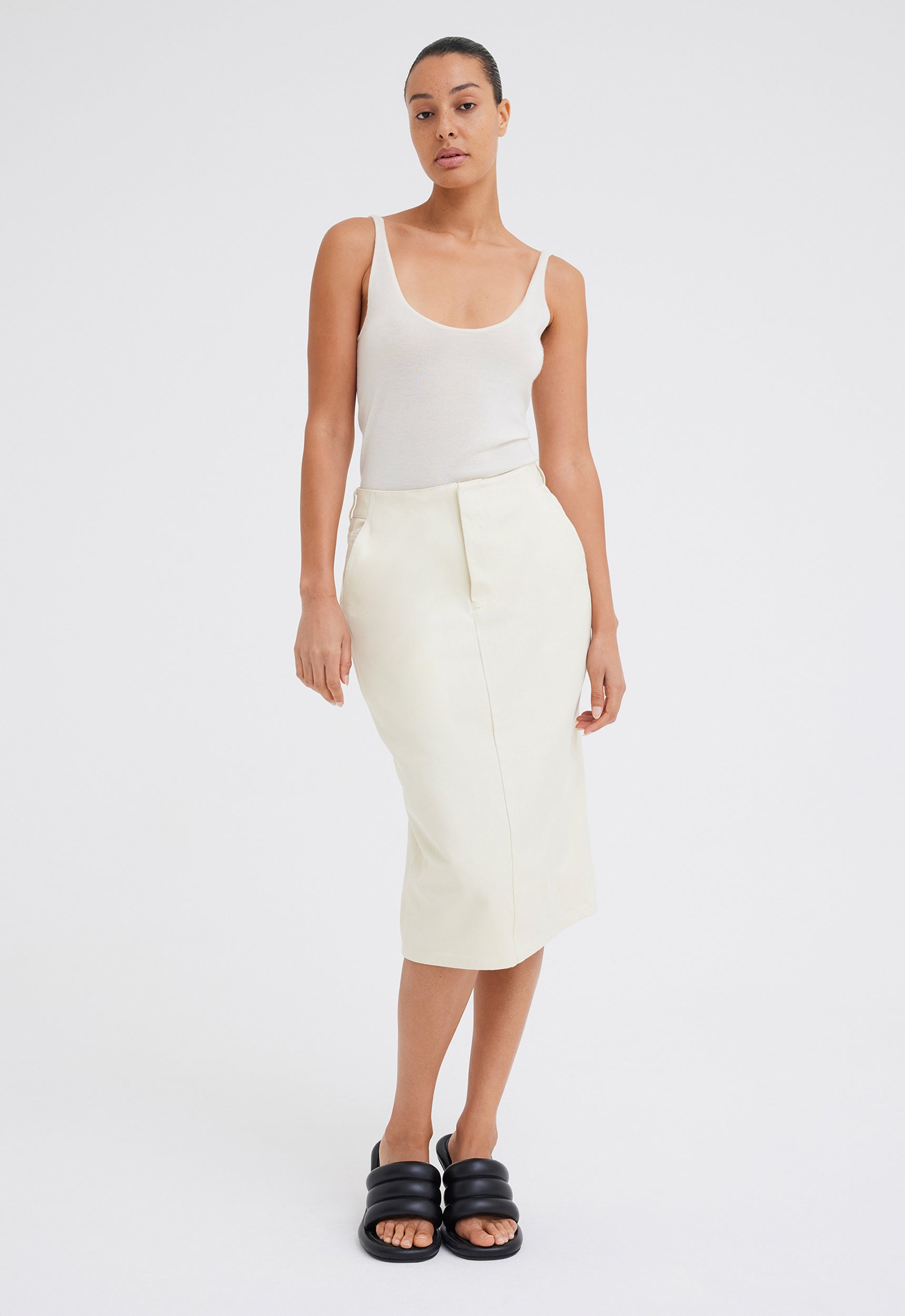 Denim twill pencil skirt best sale