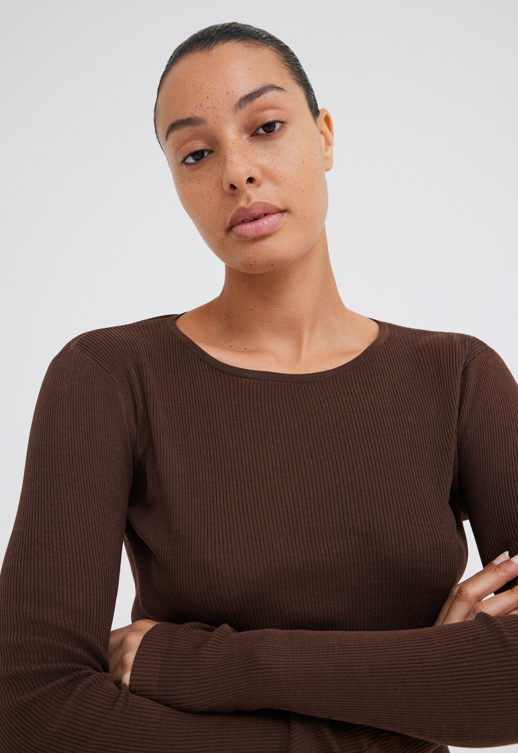 Jac+Jack Knitwear Alex Sweater - Dark Bronzer