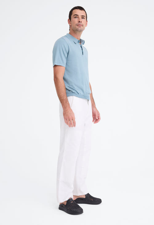 Jac+Jack Knitwear Pointier Polo - Lagoon