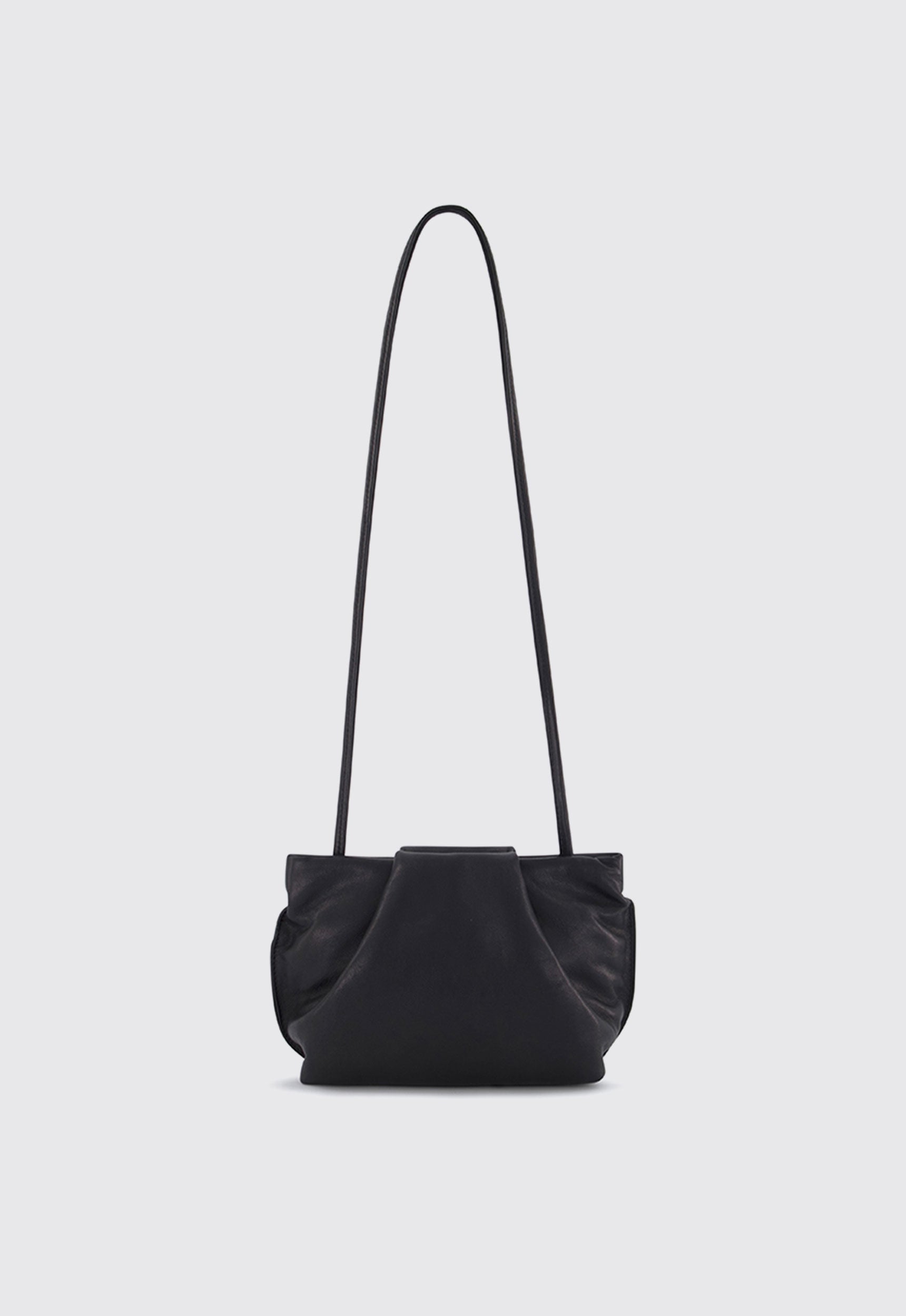 A-ESQUE Accessories A ESQUE Fold Mini Clutch Bag - Smooth Black