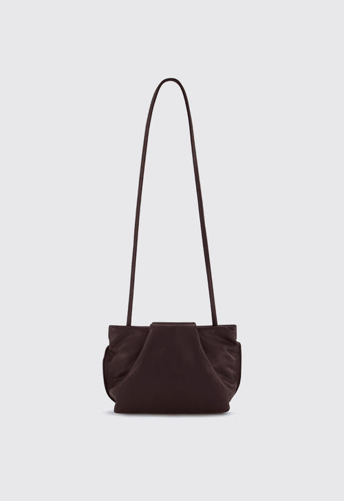 A-ESQUE Accessories A ESQUE Fold Mini Clutch Bag - Smooth Burgundy