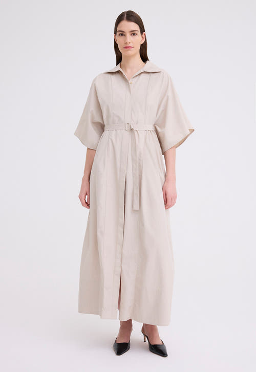 Jac+Jack Dresses Xavier Shirt Maxi Dress - Canvas Beige