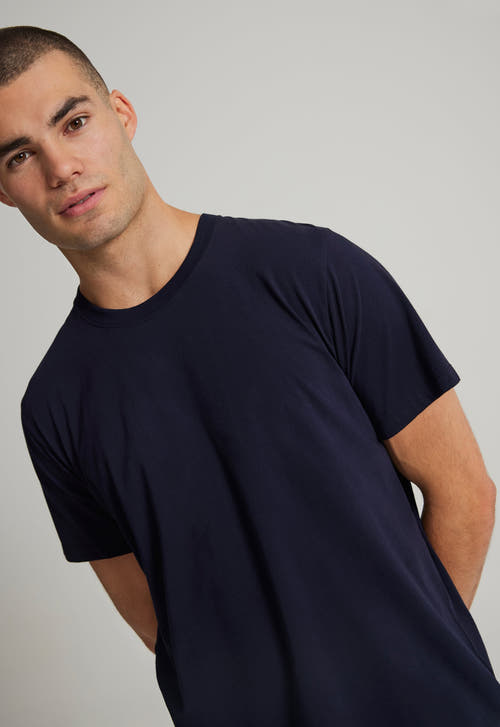 Jac + Jack T-Shirts Sans Cotton Tee - Darkest Navy