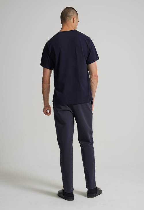 Jac + Jack T-Shirts Sans Cotton Tee - Darkest Navy